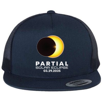 Astronomy Lovers Partial Solar Eclipse 03.29.2025 Flat Bill Trucker Hat