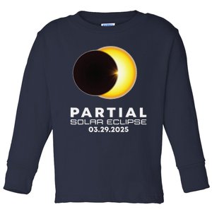 Astronomy Lovers Partial Solar Eclipse 03.29.2025 Toddler Long Sleeve Shirt