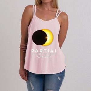 Astronomy Lovers Partial Solar Eclipse 03.29.2025 Women's Strappy Tank