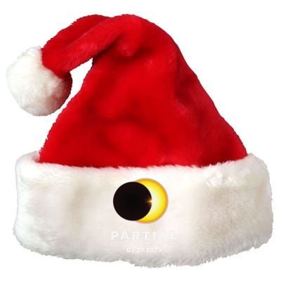 Astronomy Lovers Partial Solar Eclipse 03.29.2025 Premium Christmas Santa Hat