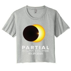 Astronomy Lovers Partial Solar Eclipse 03.29.2025 Women's Crop Top Tee