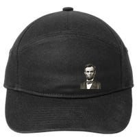 Abraham Lincoln Portrait Front And Back 7-Panel Snapback Hat
