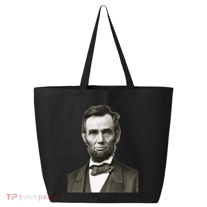 Abraham Lincoln Portrait Front And Back 25L Jumbo Tote