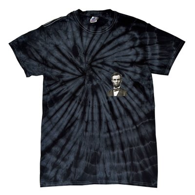 Abraham Lincoln Portrait Front And Back Tie-Dye T-Shirt