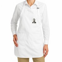 Abraham Lincoln Portrait Front And Back Full-Length Apron With Pockets