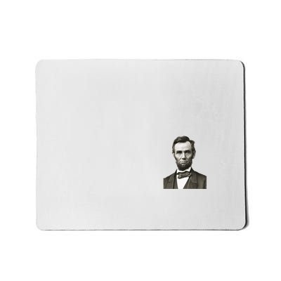 Abraham Lincoln Portrait Front And Back Mousepad
