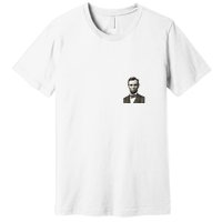 Abraham Lincoln Portrait Front And Back Premium T-Shirt