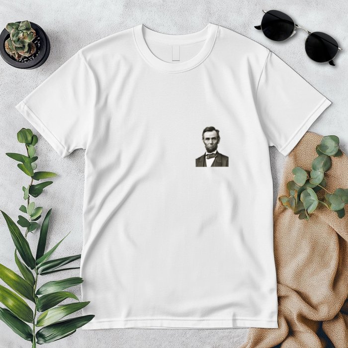 Abraham Lincoln Portrait Front And Back Premium T-Shirt