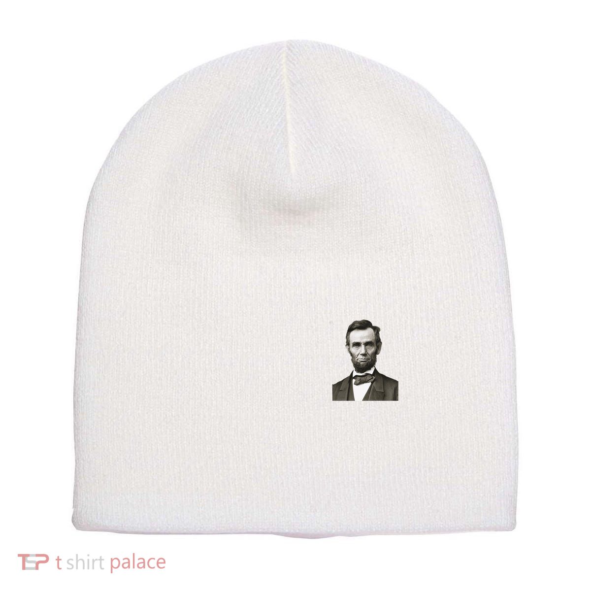 Abraham Lincoln Portrait Front And Back Short Acrylic Beanie