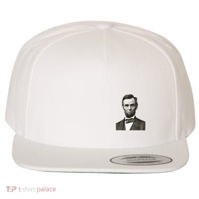 Abraham Lincoln Portrait Front And Back Wool Snapback Cap