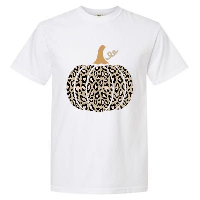 Aesthetic Leopard Pumpkin Themed Halloween Inspired Seasonal Garment-Dyed Heavyweight T-Shirt