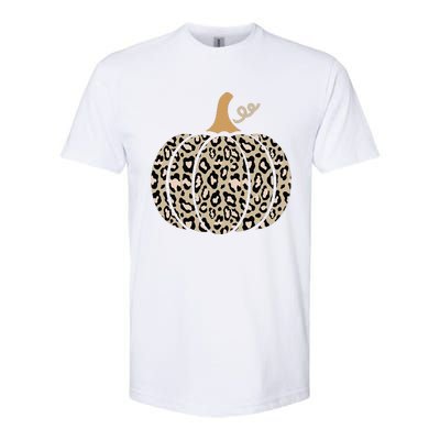 Aesthetic Leopard Pumpkin Themed Halloween Inspired Seasonal Softstyle CVC T-Shirt