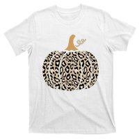 Aesthetic Leopard Pumpkin Themed Halloween Inspired Seasonal T-Shirt