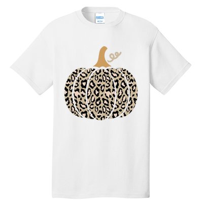 Aesthetic Leopard Pumpkin Themed Halloween Inspired Seasonal Tall T-Shirt