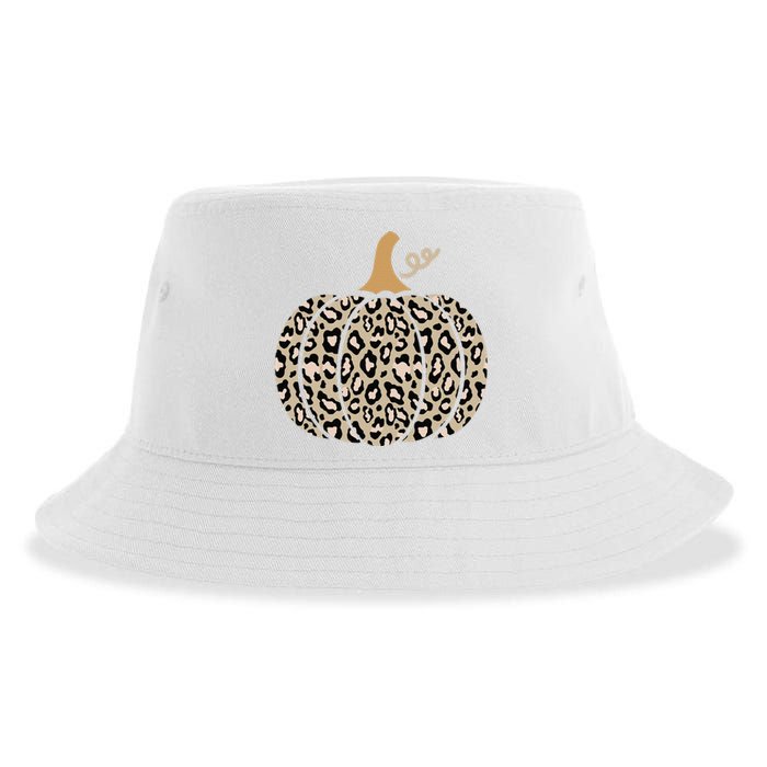 Aesthetic Leopard Pumpkin Themed Halloween Inspired Seasonal Sustainable Bucket Hat