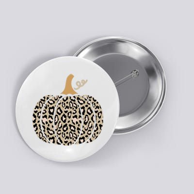 Aesthetic Leopard Pumpkin Themed Halloween Inspired Seasonal Button