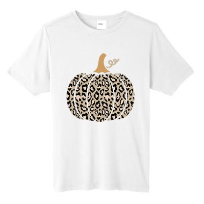 Aesthetic Leopard Pumpkin Themed Halloween Inspired Seasonal Tall Fusion ChromaSoft Performance T-Shirt