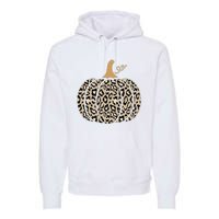 Aesthetic Leopard Pumpkin Themed Halloween Inspired Seasonal Premium Hoodie