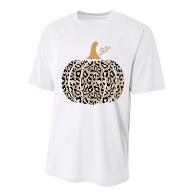 Aesthetic Leopard Pumpkin Themed Halloween Inspired Seasonal Performance Sprint T-Shirt