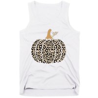 Aesthetic Leopard Pumpkin Themed Halloween Inspired Seasonal Tank Top