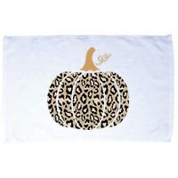 Aesthetic Leopard Pumpkin Themed Halloween Inspired Seasonal Microfiber Hand Towel