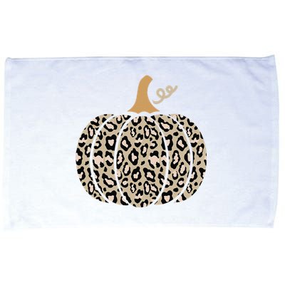 Aesthetic Leopard Pumpkin Themed Halloween Inspired Seasonal Microfiber Hand Towel