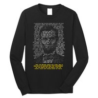 Abraham Lincoln Portrait Gettysburg Address Long Sleeve Shirt