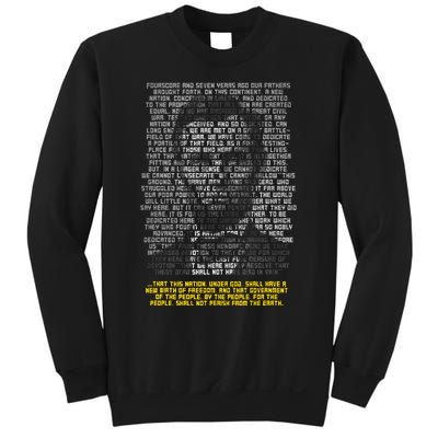 Abraham Lincoln Portrait Gettysburg Address Sweatshirt