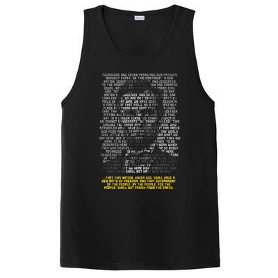 Abraham Lincoln Portrait Gettysburg Address PosiCharge Competitor Tank