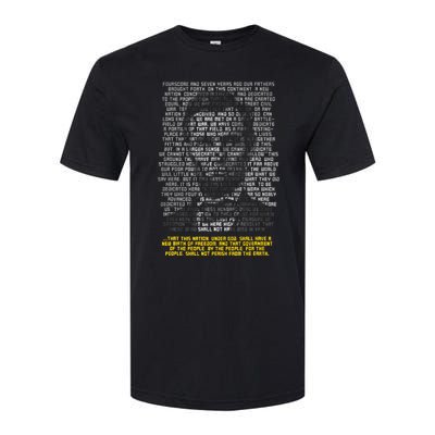 Abraham Lincoln Portrait Gettysburg Address Softstyle CVC T-Shirt