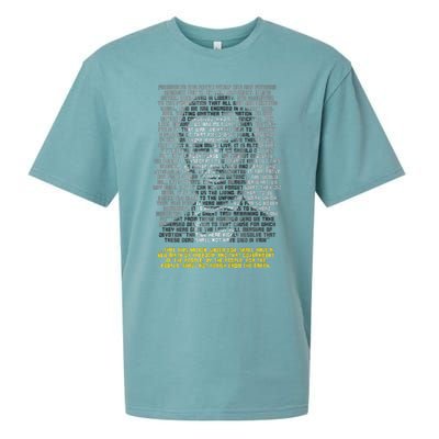 Abraham Lincoln Portrait Gettysburg Address Sueded Cloud Jersey T-Shirt