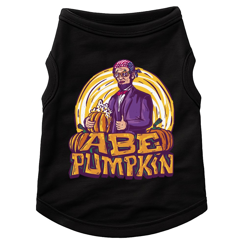Abraham Lincoln Pumpkin Doggie Tank