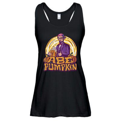 Abraham Lincoln Pumpkin Ladies Essential Flowy Tank