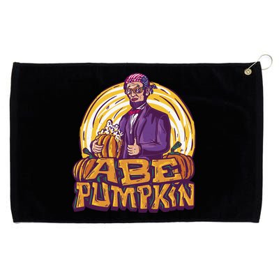 Abraham Lincoln Pumpkin Grommeted Golf Towel