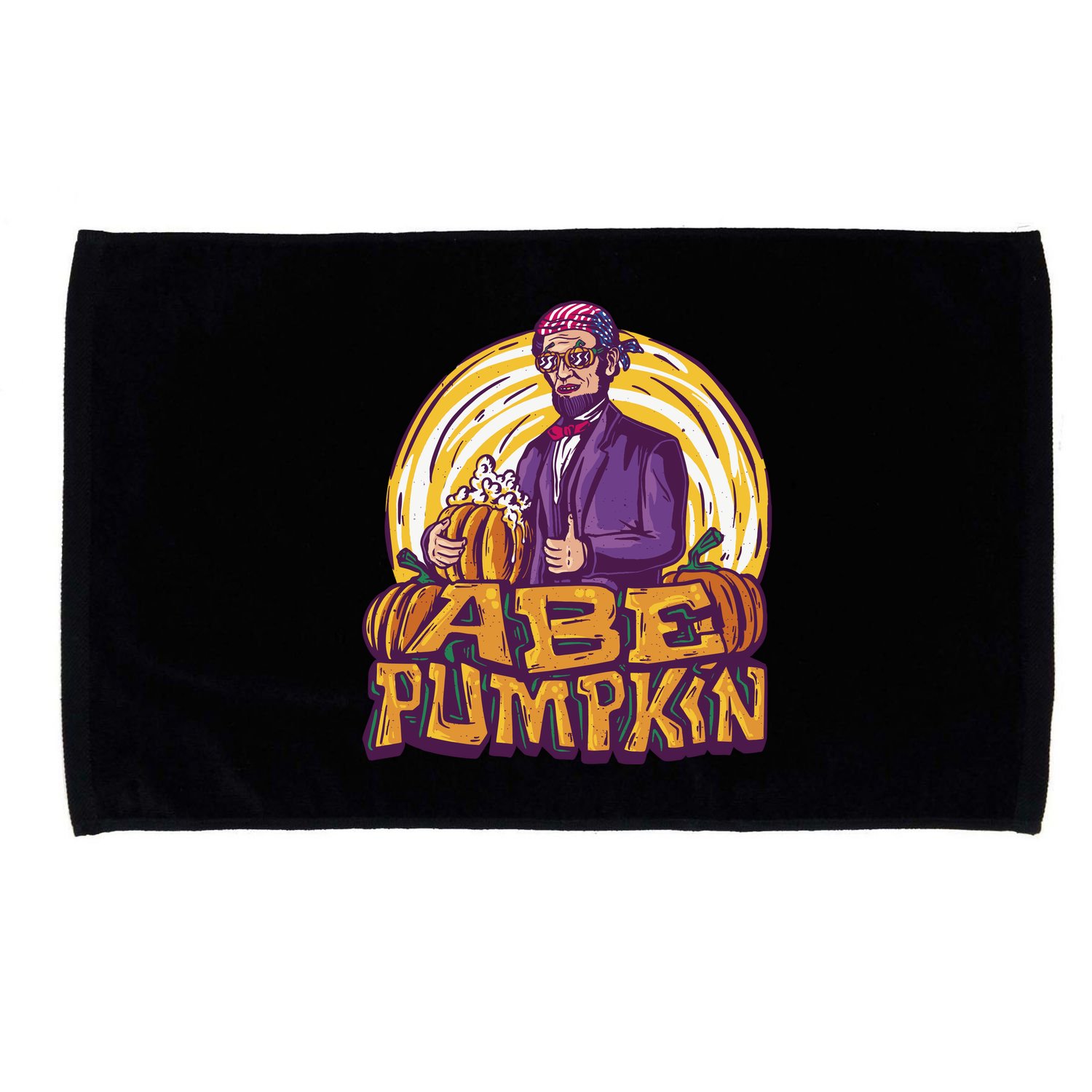 Abraham Lincoln Pumpkin Microfiber Hand Towel