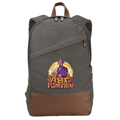 Abraham Lincoln Pumpkin Cotton Canvas Backpack