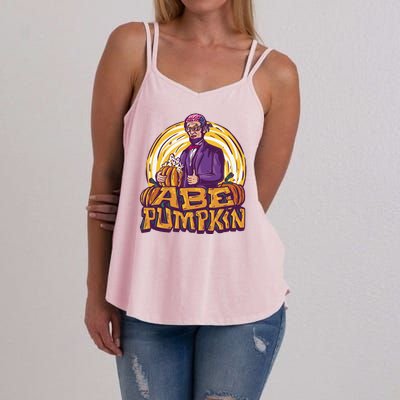 Abraham Lincoln Pumpkin Women's Strappy Tank