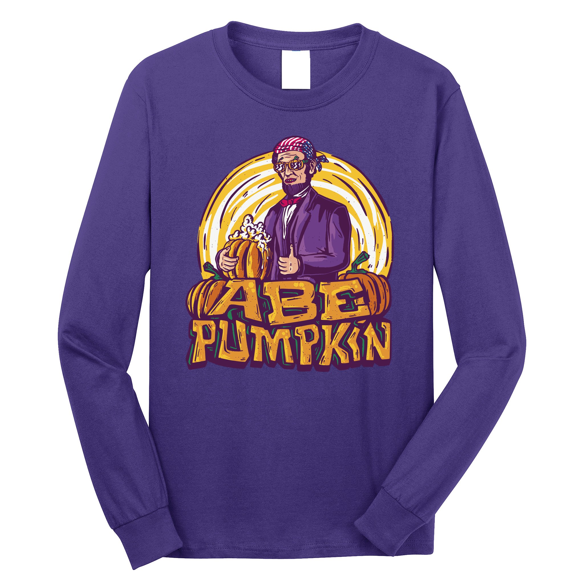 Abraham Lincoln Pumpkin Long Sleeve Shirt