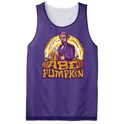 Abraham Lincoln Pumpkin Mesh Reversible Basketball Jersey Tank