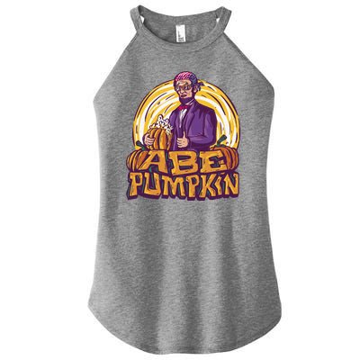 Abraham Lincoln Pumpkin Women's Perfect Tri Rocker Tank