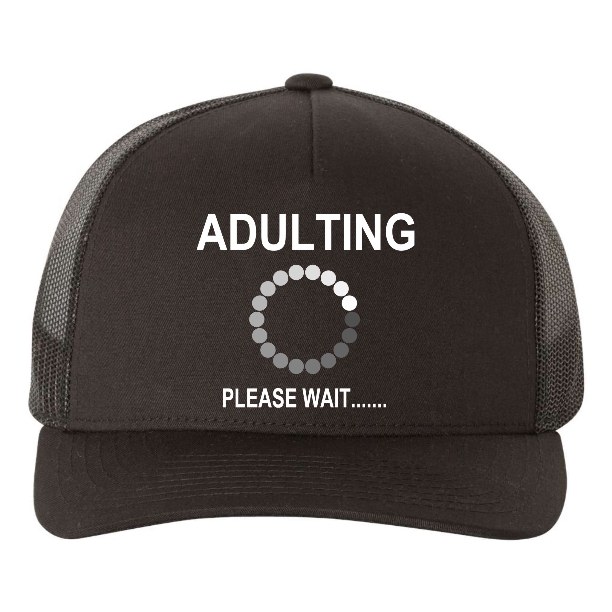 Adulting Loading Please Wait Yupoong Adult 5-Panel Trucker Hat