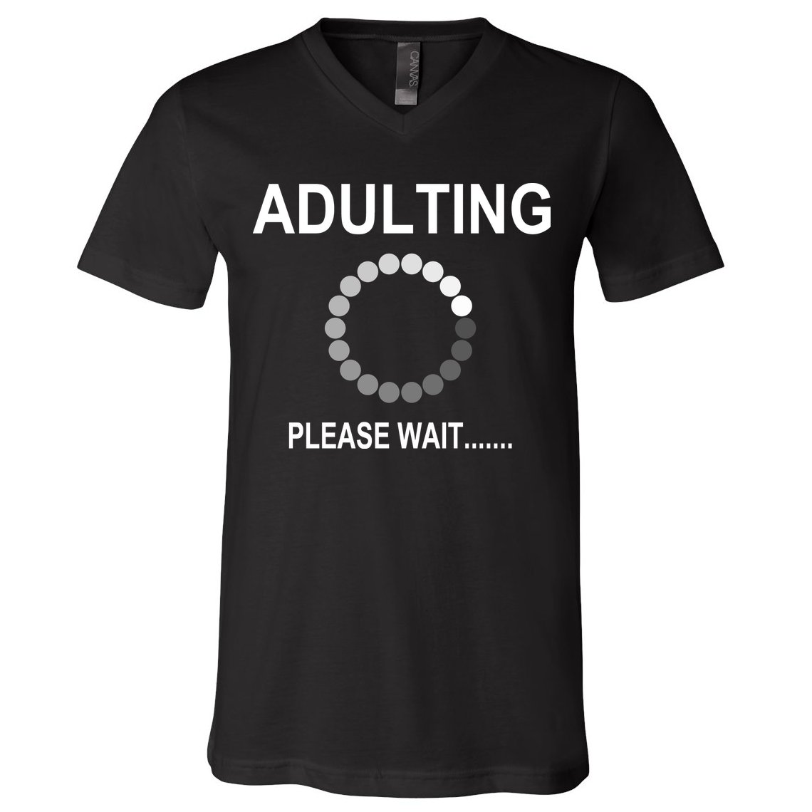 Adulting Loading Please Wait V-Neck T-Shirt