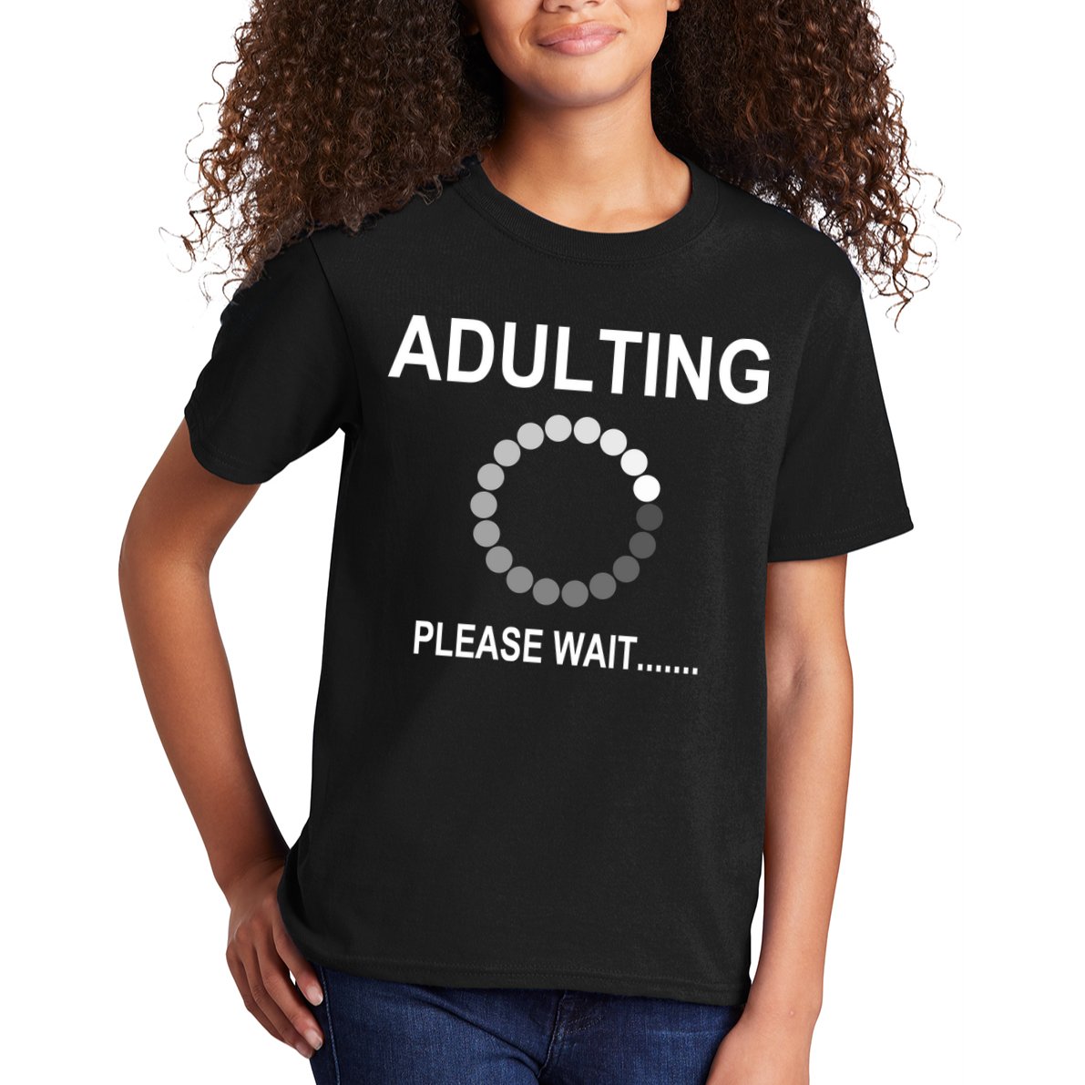 Adulting Loading Please Wait Kids T-Shirt