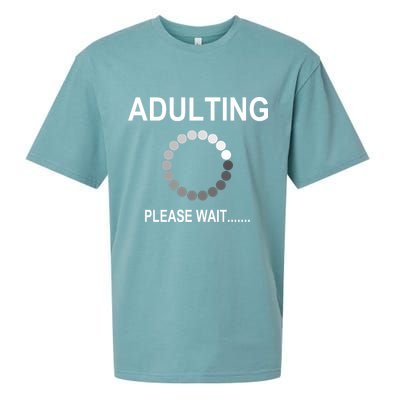 Adulting Loading Please Wait Sueded Cloud Jersey T-Shirt