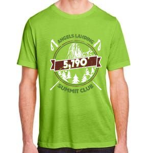 Angels Landing Peak In Zion Utah Summit Club Adult ChromaSoft Performance T-Shirt