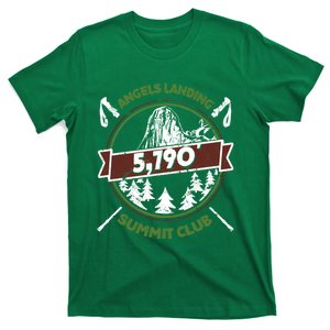 Angels Landing Peak In Zion Utah Summit Club T-Shirt