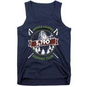 Angels Landing Peak In Zion Utah Summit Club Tank Top