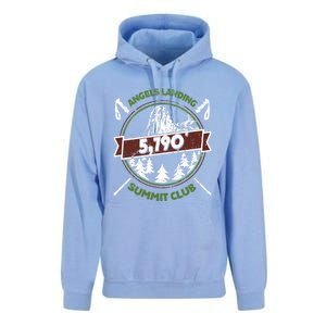 Angels Landing Peak In Zion Utah Summit Club Unisex Surf Hoodie