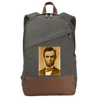 Abraham Lincoln Photograph Historical Artwork From 1863 Cotton Canvas Backpack