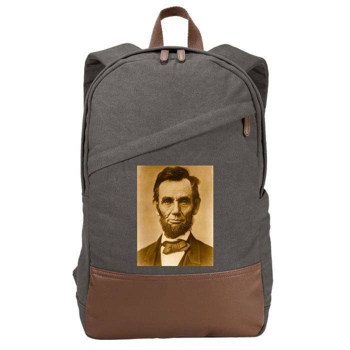 Abraham Lincoln Photograph Historical Artwork From 1863 Cotton Canvas Backpack